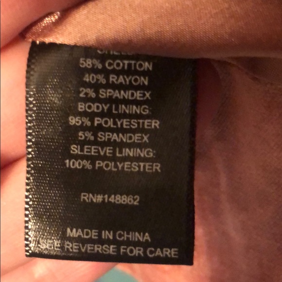 Dusty Pink Motto Jacket - Picture 4 of 6